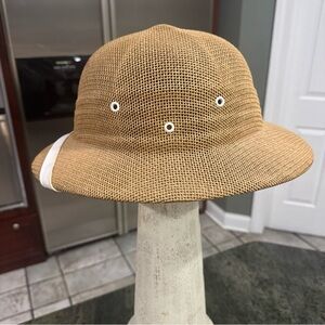 Pith Hat OS Tan Hat Summer Cool Safari Hiking